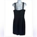 Giorgio Armani little black dress sleeveless textured excellent Size 42 IT 6 US