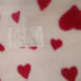 Victoria's Secret Faux Fur Fleece Valentine's Day RED Pink HEART BLANKET 50x60
