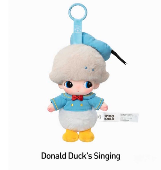 POP MART DIMOO WORLD x DISNEY Vinyl Plush Keychain - DONALD DUCK and DAISY