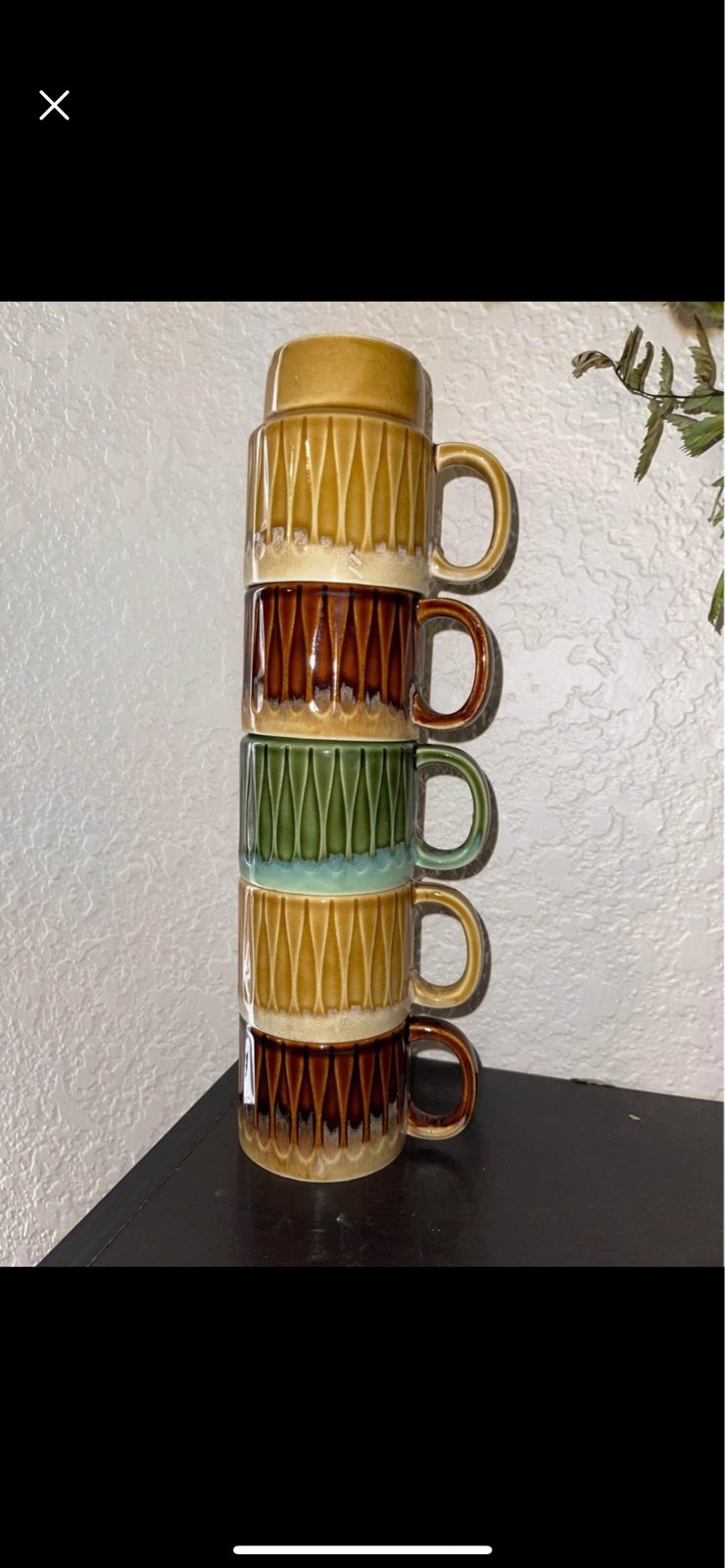 Vintage mug set made offers In Japan 1970s 70s