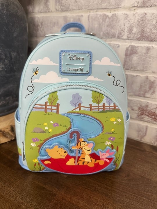 Loungefly Disney Winnie the Pooh Umbrella Scene Mini Backpack