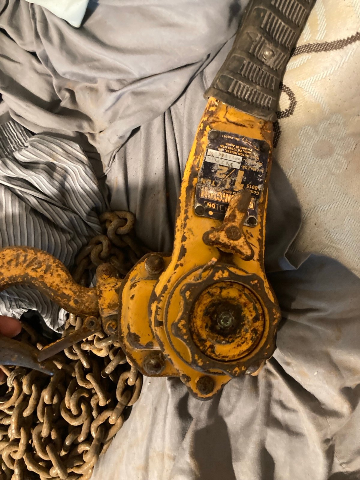 HARRINGTON LB 1-1/2 TON LEVER HOIST, COME ALONG