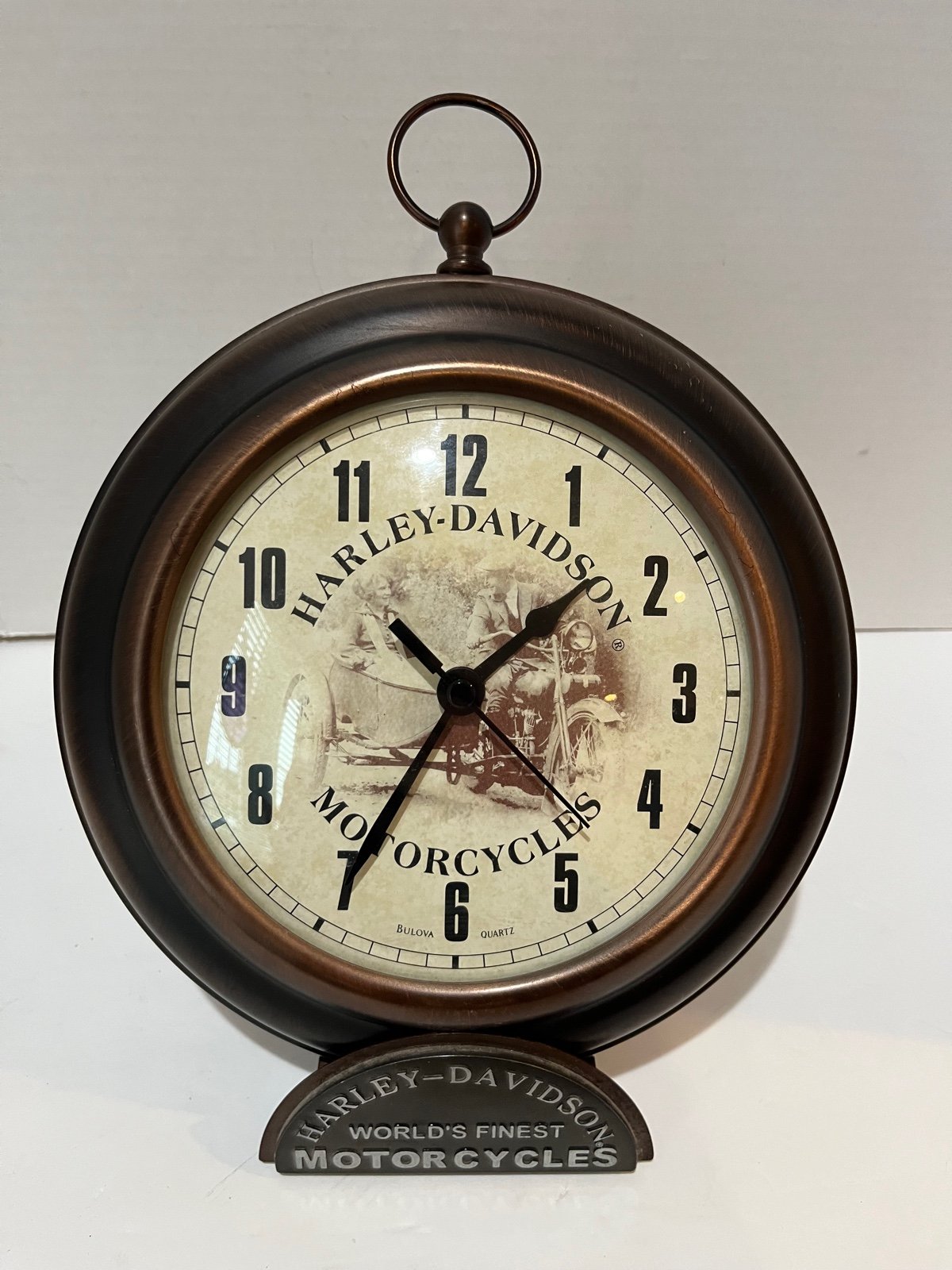 Harley Davidson bulova Mantle clock