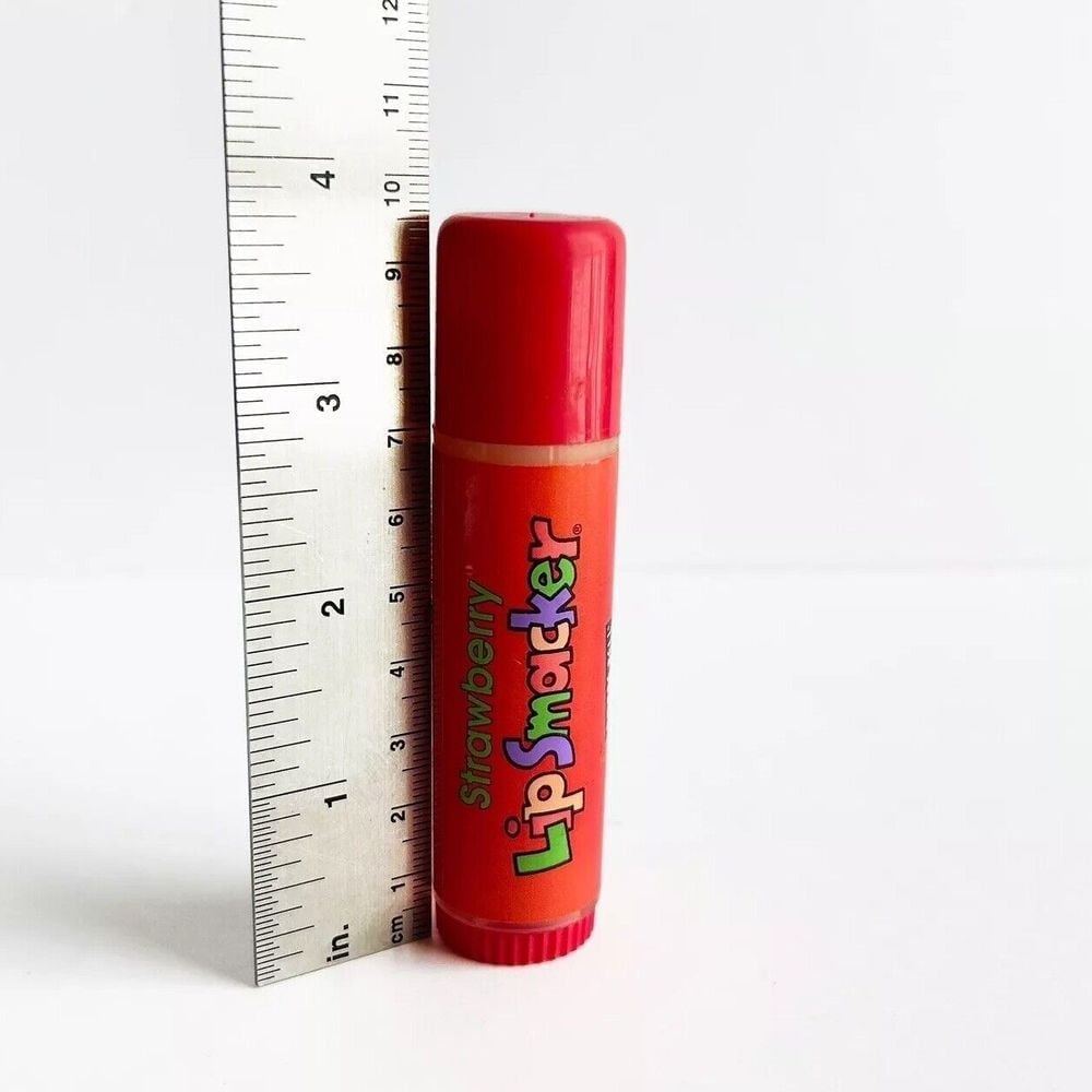 JUMBO 3.75 Vintage NEW Lip Smackers Bonne Bell Strawberry LARGE BIGGIE .60oz