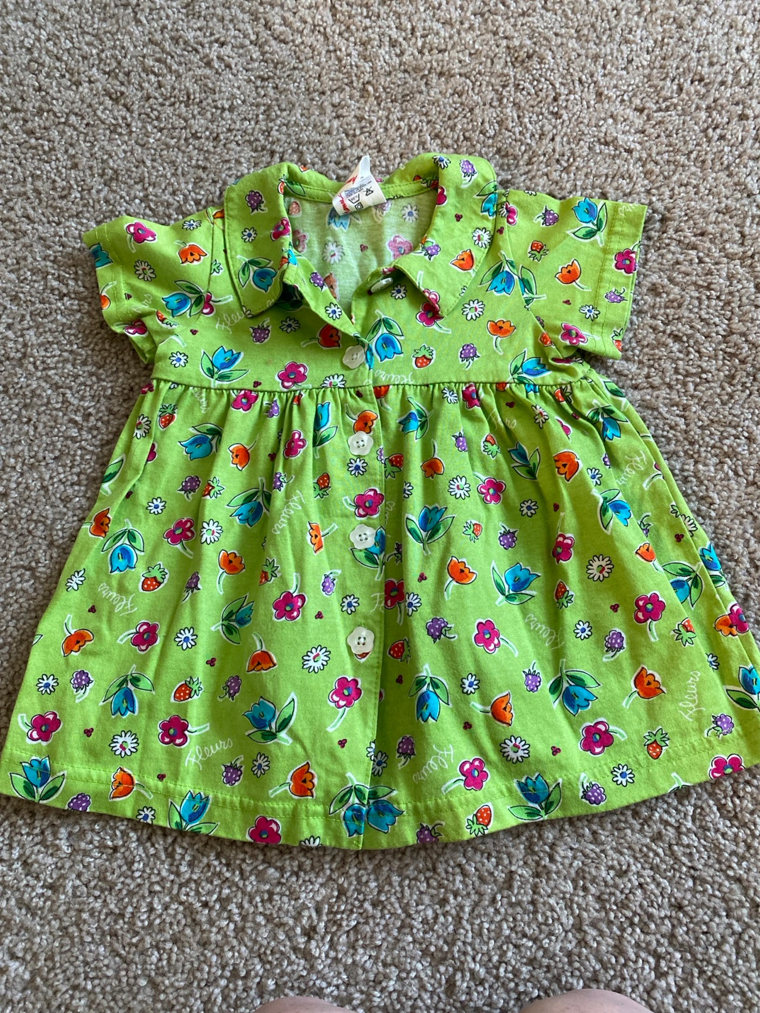 Vintage Hanna Andersson fruits and flowers dress size 70