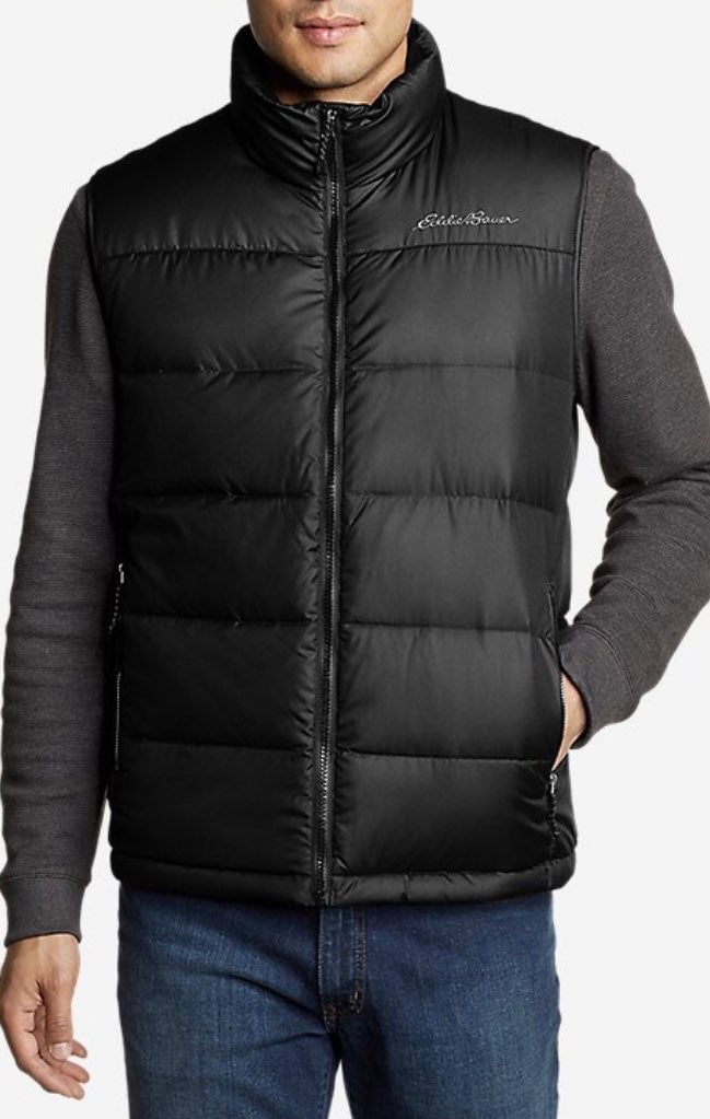 MENS EDDIE BAUER GOOSE DOWN PUFFER VEST