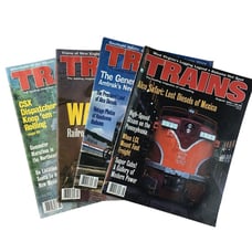 Vintage Rail Road Magazines RailRoading Train Magazine 1993 Set 4 u