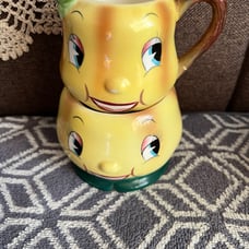 VINTAGE PY Japan Ceramic Pear Cream and Sugar Set/Mug