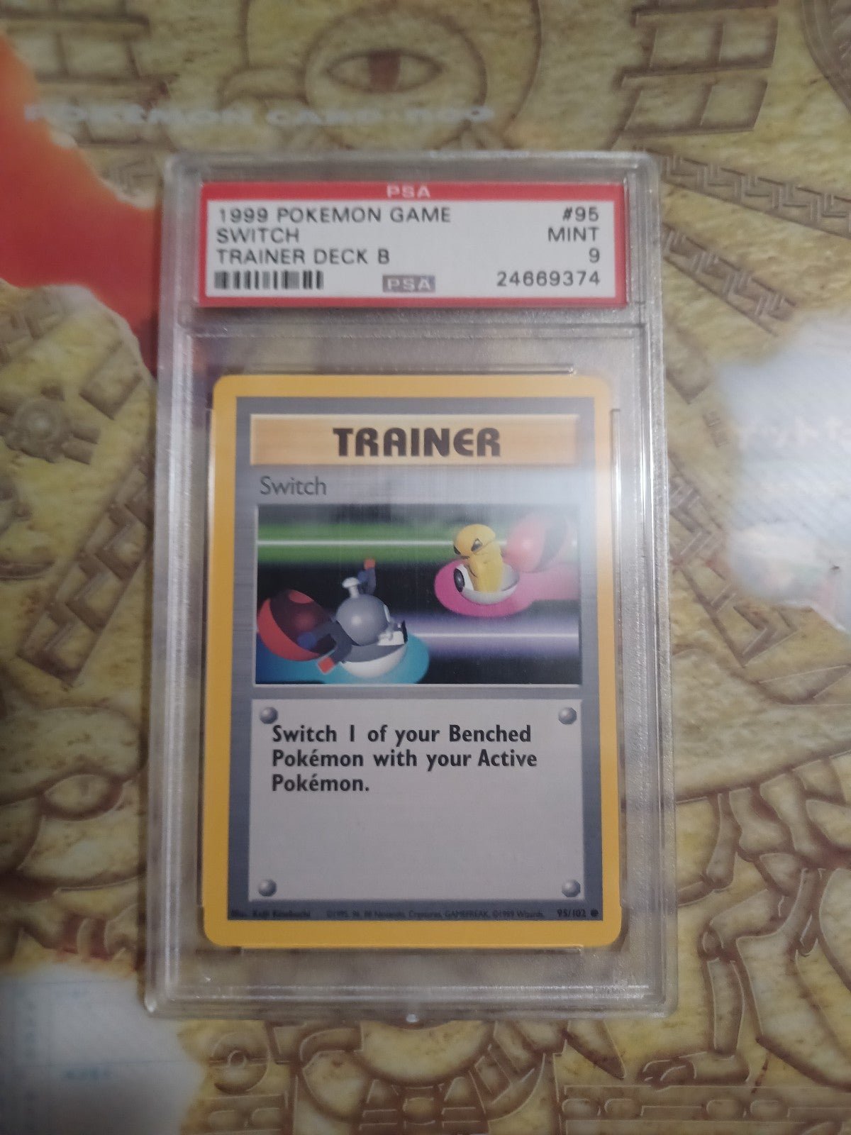 PSA 9 MINT Switch Trainer Deck B Card