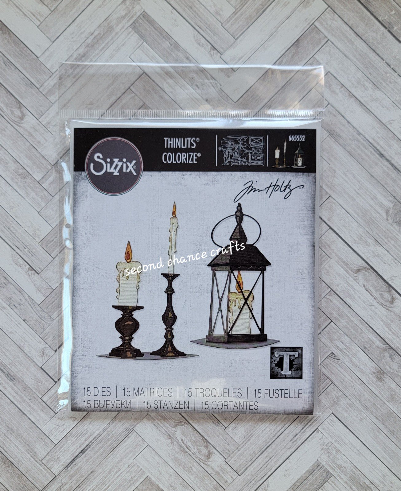 Sizzix Thinlits Die - Candlelight, Colorize by Tim Holtz