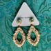 NWT Deepa Gurnani Anthropologie Pearl Rhinestone Statement Earrings Ivory Cream