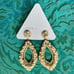 NWT Deepa Gurnani Anthropologie Pearl Rhinestone Statement Earrings Ivory Cream