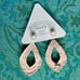 NWT Deepa Gurnani Anthropologie Pearl Rhinestone Statement Earrings Ivory Cream