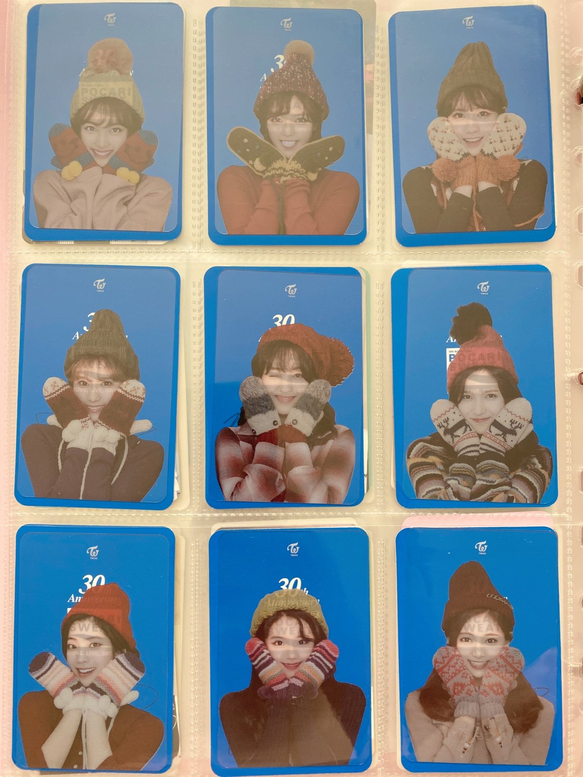 TWICE Merry & Happy Blanket Photocard Set