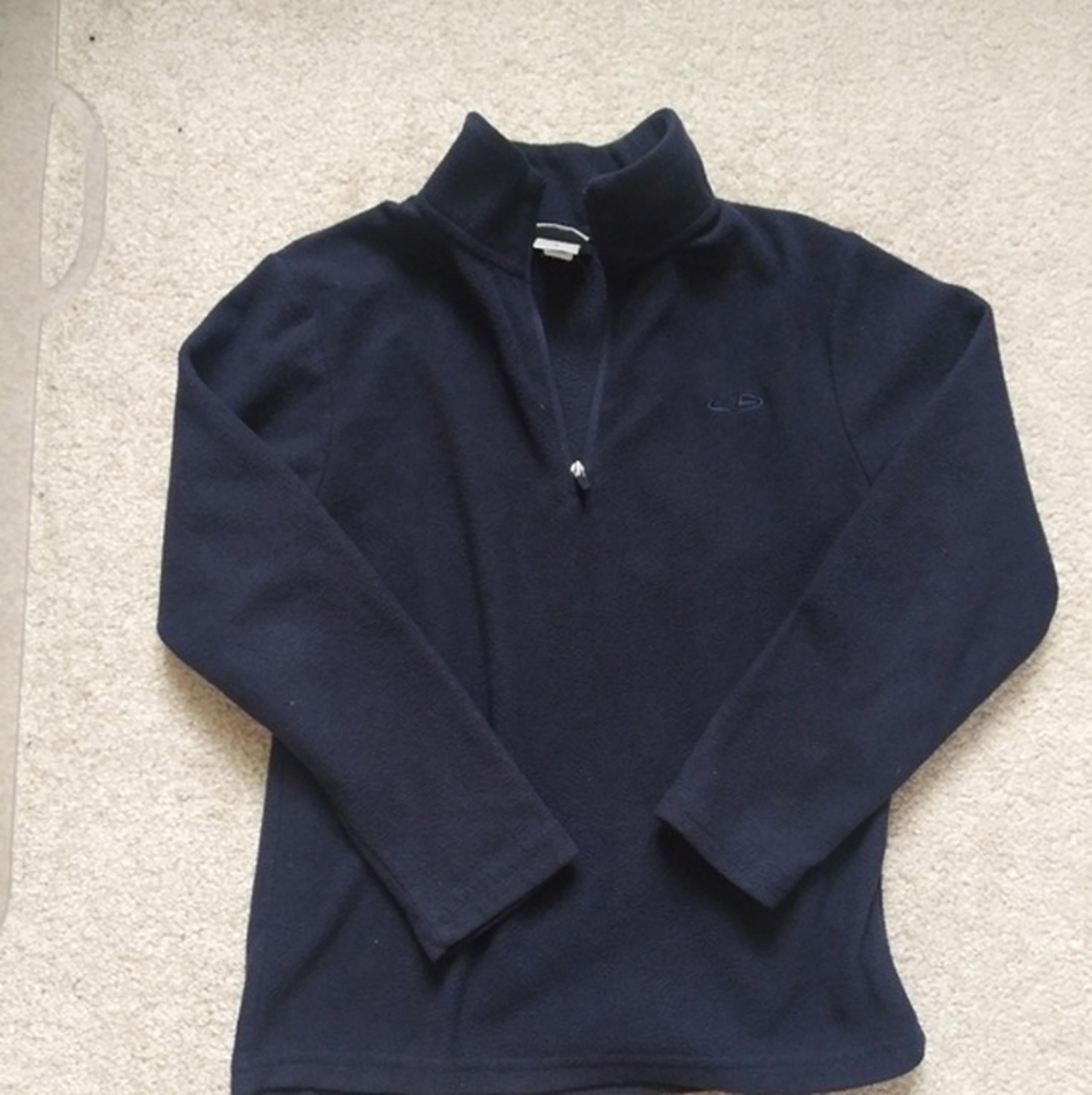 CHAMPION Navy Blue Fleece Quarter Zip