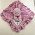 Thank Heaven for Little Girls Pink Angel Lamb Security Blanket Lovey Lovie Satin