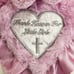Thank Heaven for Little Girls Pink Angel Lamb Security Blanket Lovey Lovie Satin