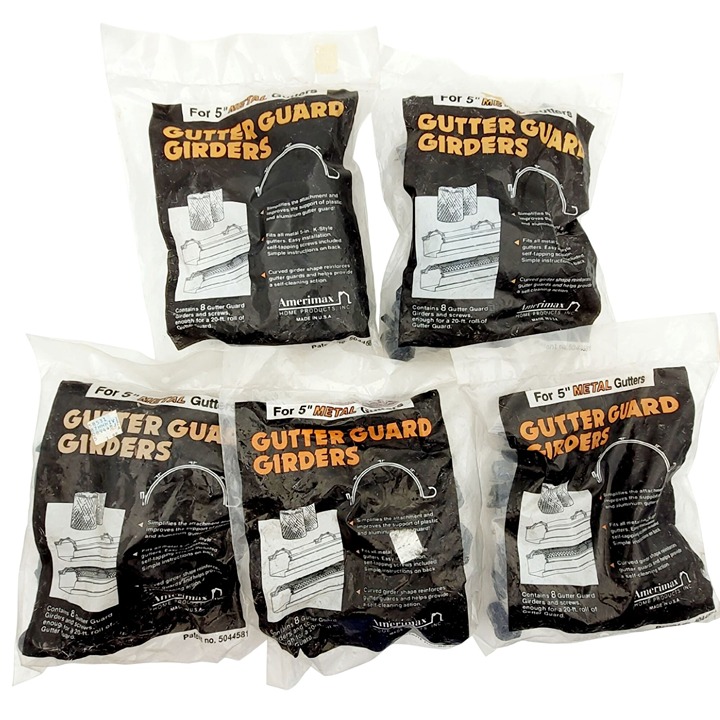 Amerimax 85-175 Lot of 5 Bags of Gutter Guard Girders w/ Screws Made In USA New