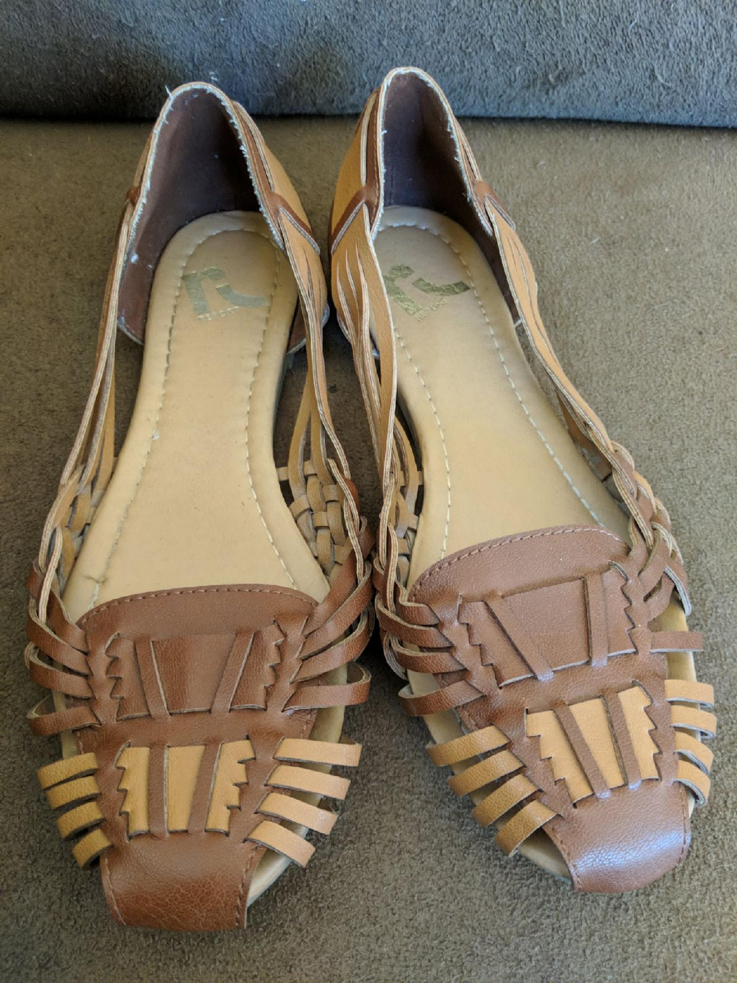Brown Report Loafer Flats