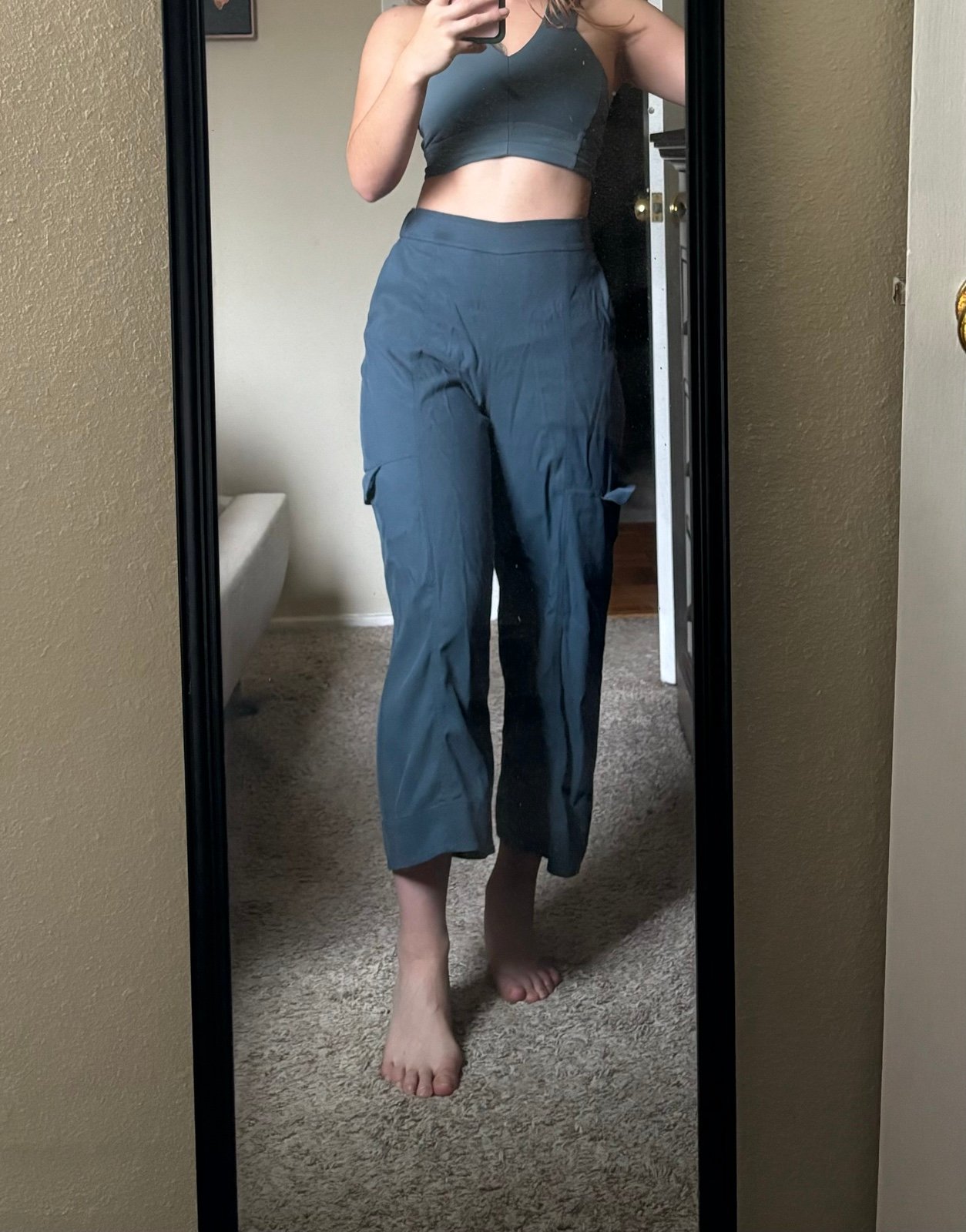 Lululemon Metropolis Maven High Rise Crop Iron Blue 4