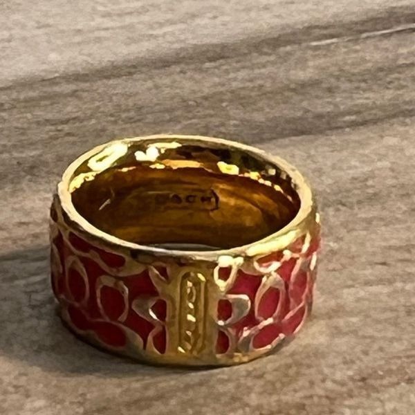 Coach stackable rings best sale