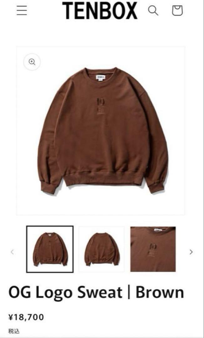 公式通販サイトセール TENBOX Brown S, Size Sweatshirt, 10匣 トップス
