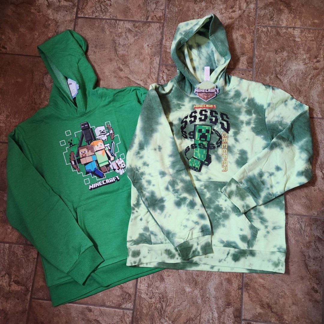 2 Minecraft Hoodies youth boys size XL