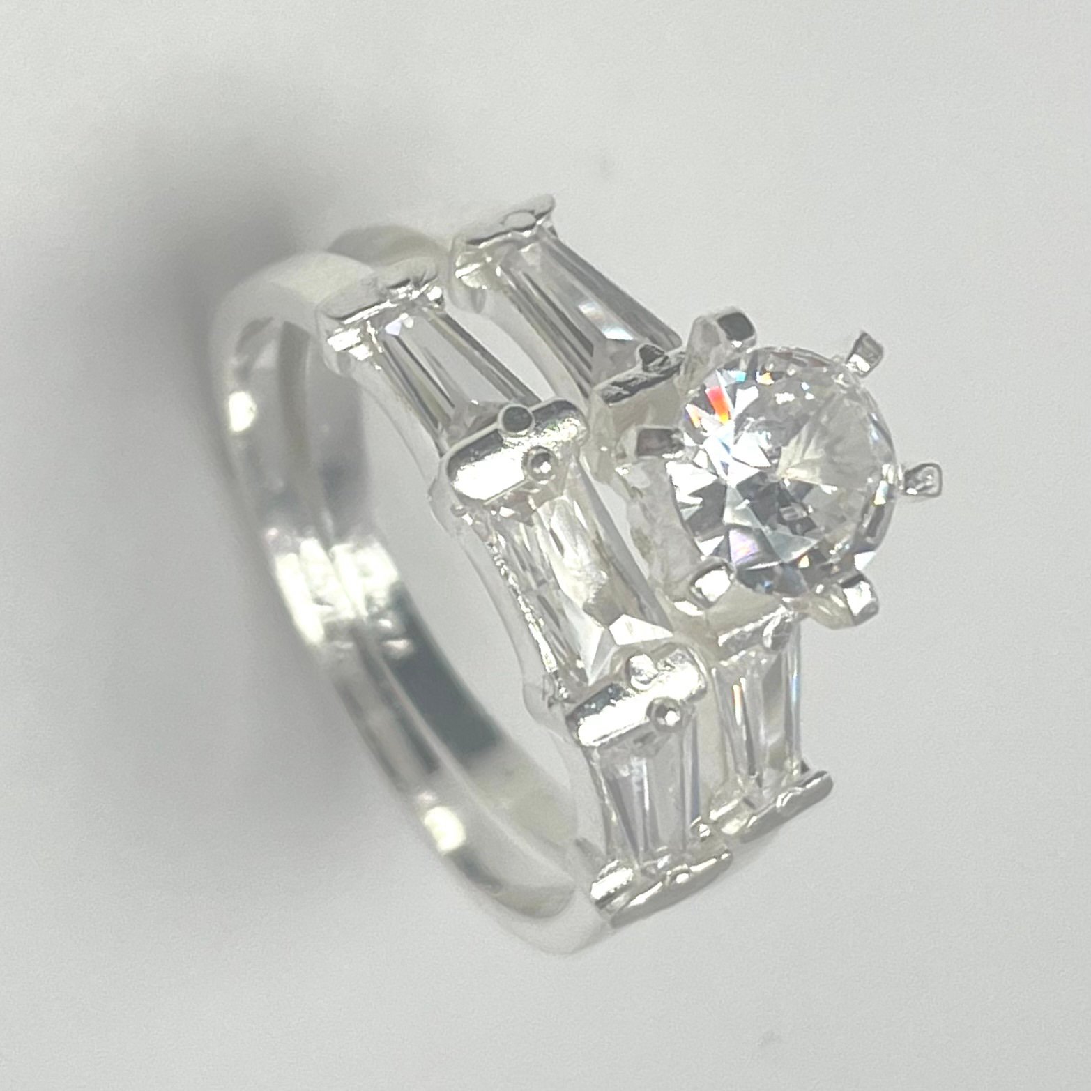 Baguette Bridal Set