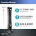 Lasko Oscillating Tower Fan, Quiet Fans with Remote 3 Speed and Timer