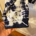 NWT Lovestitch Navy & White Tie Dye Hoodie & matching shorts L