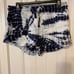 NWT Lovestitch Navy & White Tie Dye Hoodie & matching shorts L