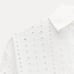NWT. Zara ZW Collection White 100% Cotton Embroidered Eyelet Shirt. Size L.
