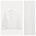 NWT. Zara ZW Collection White 100% Cotton Embroidered Eyelet Shirt. Size L.