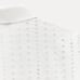 NWT. Zara ZW Collection White 100% Cotton Embroidered Eyelet Shirt. Size L.