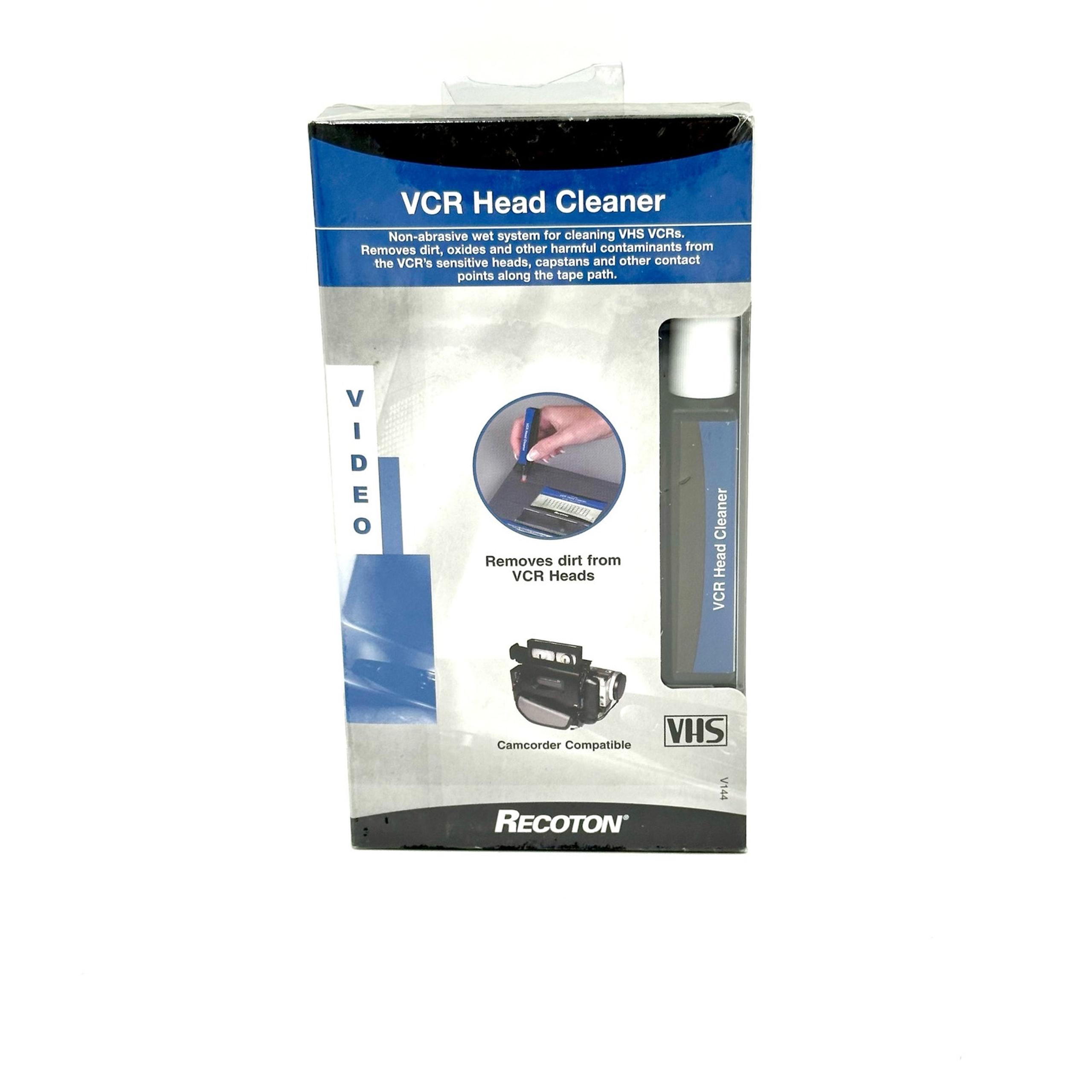 Recoton VHS Video Cassette Head Cleaner Non-Abrasive Wet System for VCR - Sealed