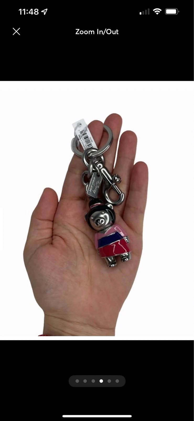 Coach mulan keychain