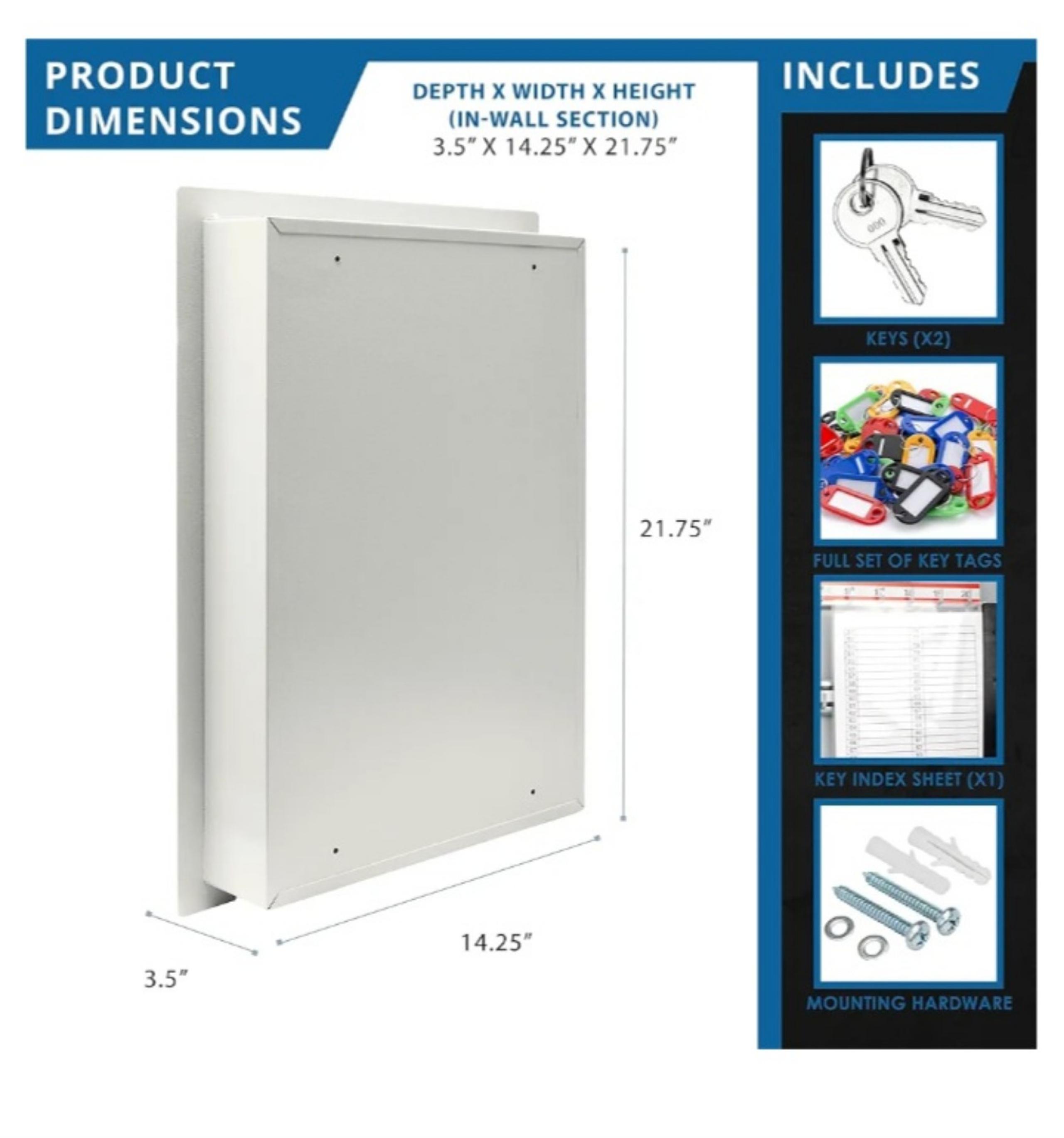 100 key adjustable lock box gray