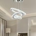 Crystal Chandeliers Modern LED 3 Ring Chandelier Adjustable Ceiling Light