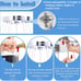 Crystal Chandeliers Modern LED 3 Ring Chandelier Adjustable Ceiling Light