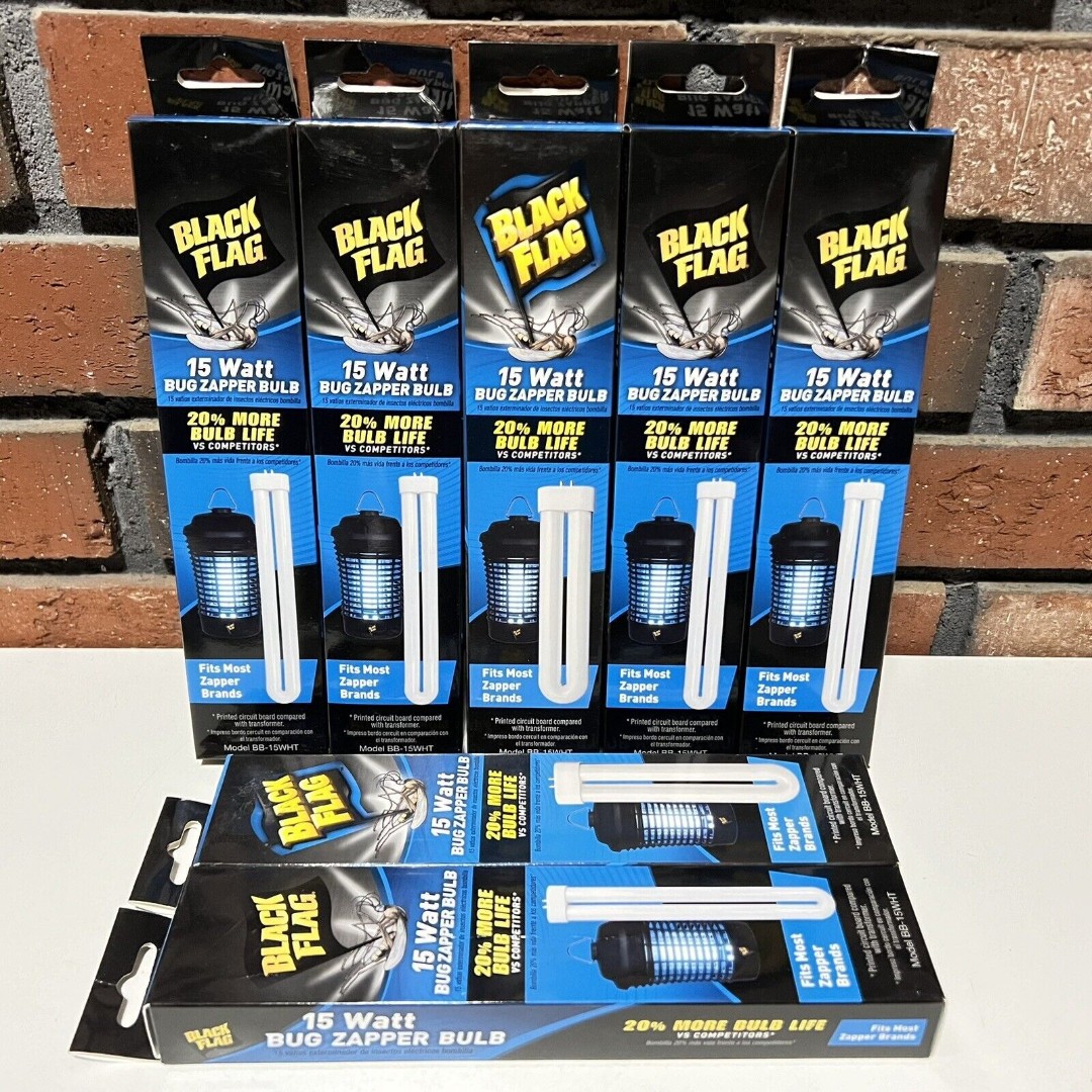BB-15WHT Black Flag 15 Watt Bug Zapper Bulb Lot of 7 New