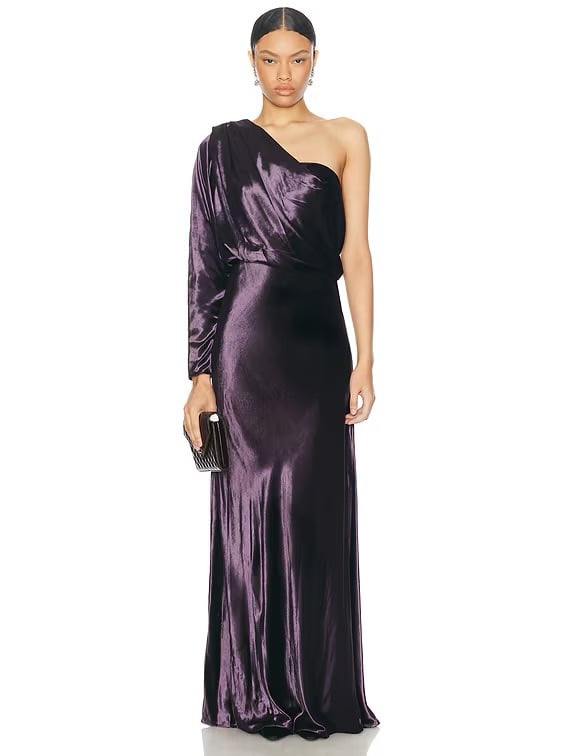 Zimmermann Illustration Asymmetric Gown