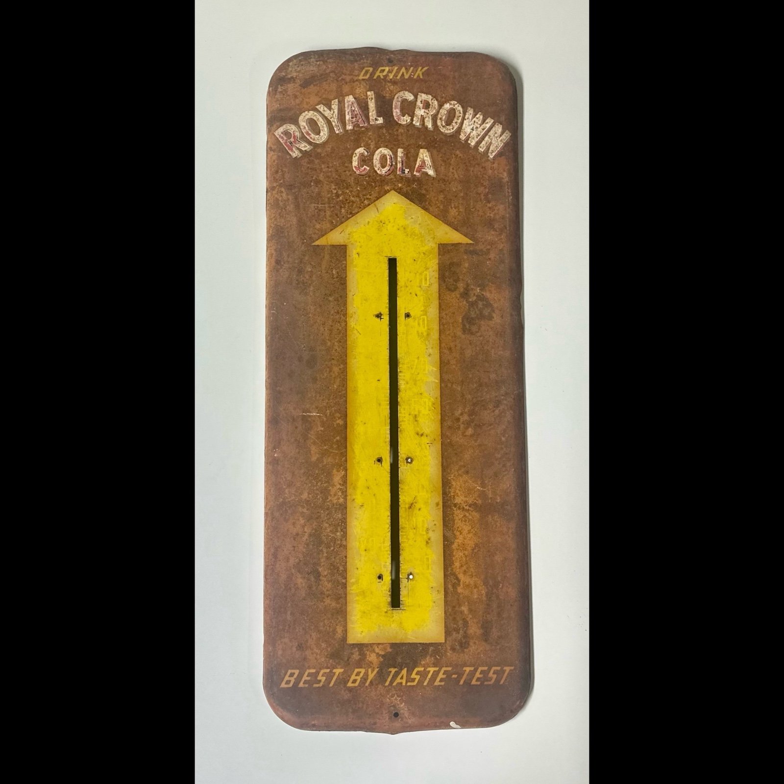 Vintage Royal crown Soda thermometer sign