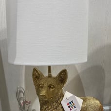 Novogratz *LAST ONE* Corgi Dog Figure Statue Decor Table Lamp NEW