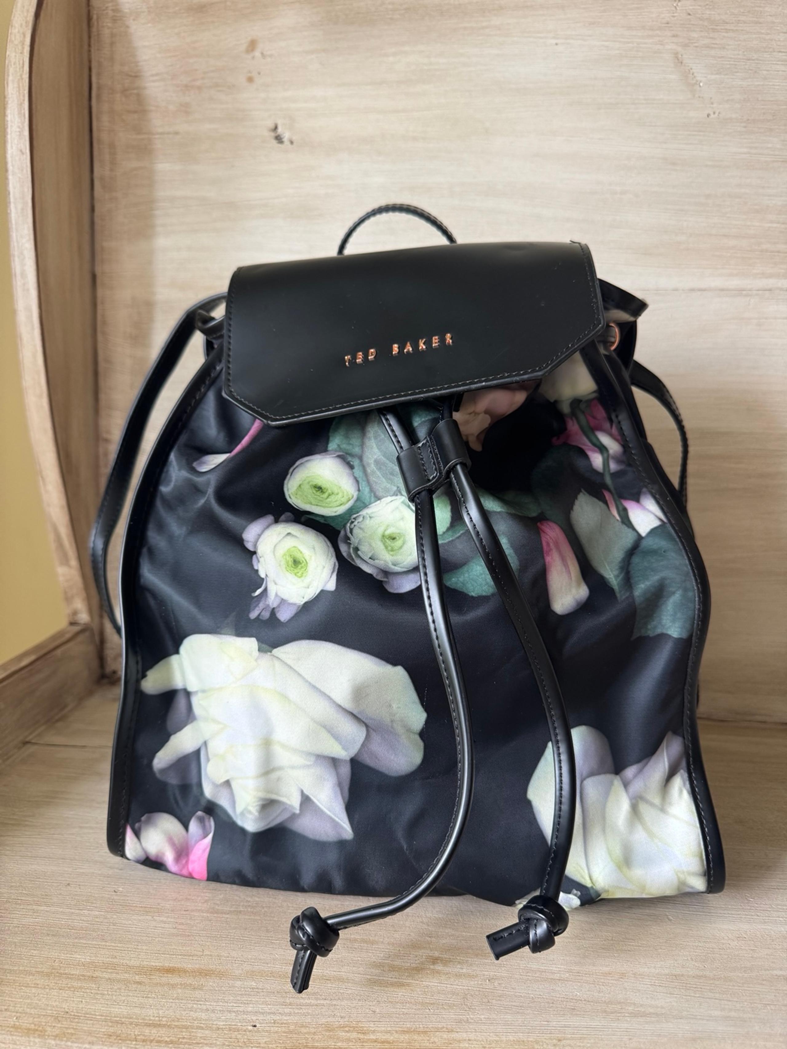 Ted Baker Black Floral Backpack
