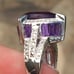 Large Pear shape African Amethyst Ring