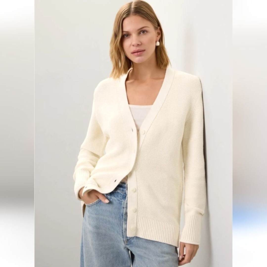 Toccin X RTR Long Line Cream Beach Cardigan Size XL