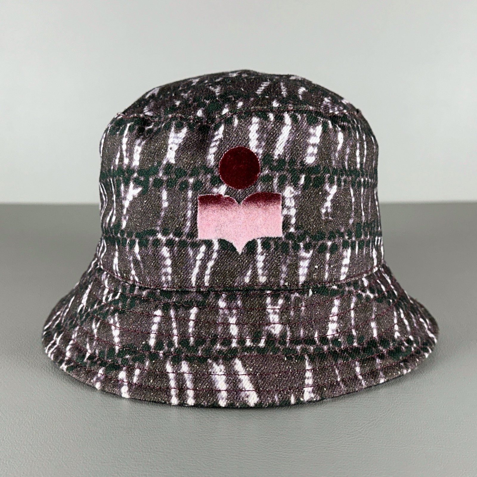 Isabel Marant Harley Purple Bucket Hat with tie dye print