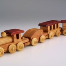 Wooden Toy Train, Waldorf Toys, Montessori Toys , Wooden Baby Toys