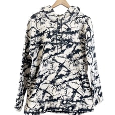 Zella Cozy Up Hoodie Womens Medium Rosso Fleece Abstract Activewear Athleisure