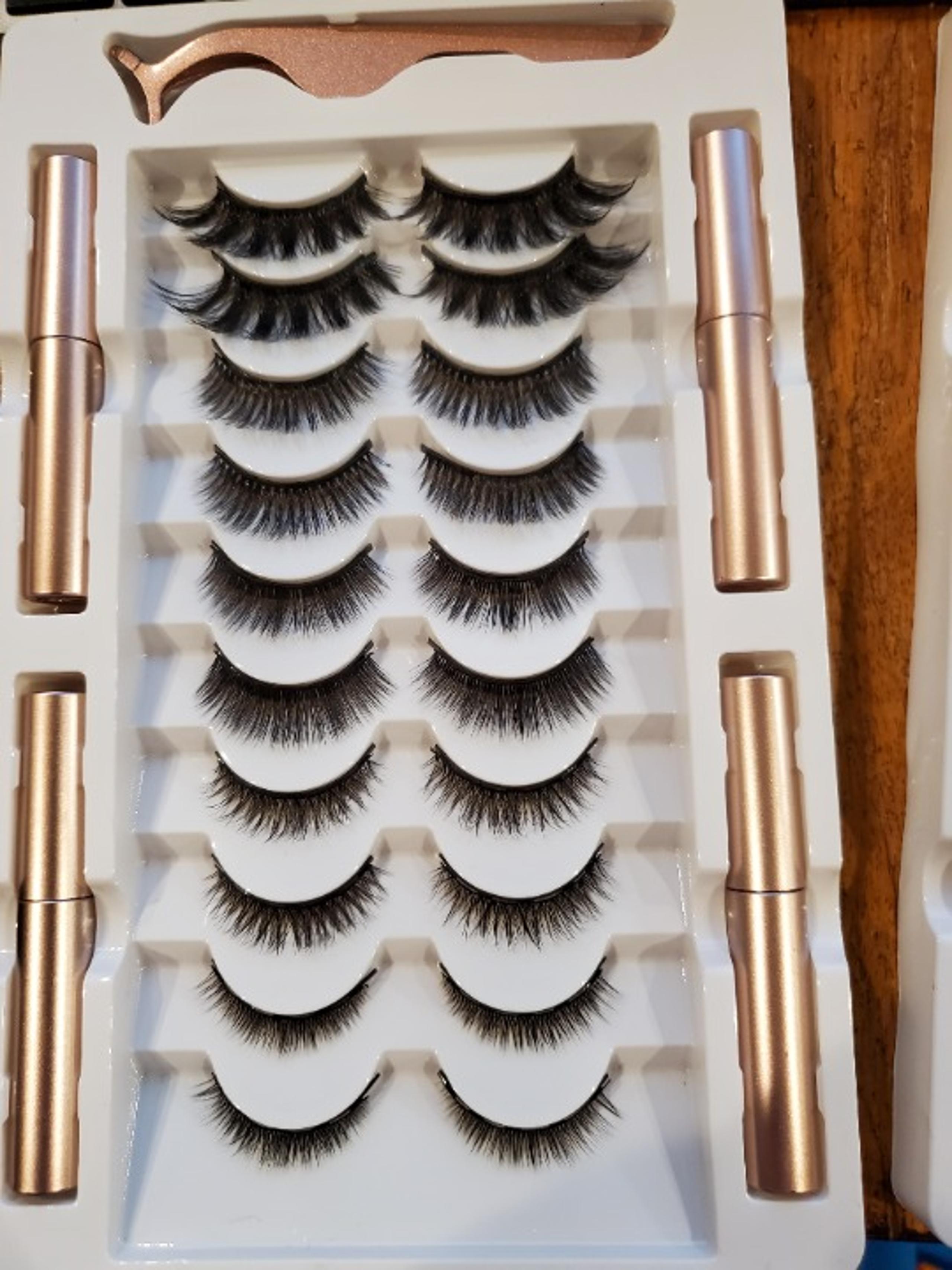 10 Pairs Eyeliner &  Magnetic Eyelashes - K9